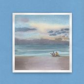 Capa do single "Água" de Amanda Magalhães e Vico. Un proyecto de Pintura a la acuarela de Paulo Bassique - 23.03.2021