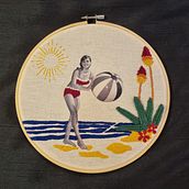 Meu projeto do curso: Bordado em fotografias sobre tela. Un projet de Broderie de ale_28 - 23.03.2021