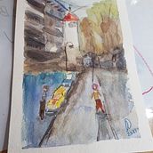 Mi Proyecto del curso: Paisajes urbanos en acuarela. Watercolor Painting, Fine Arts, and Architectural Illustration project by Analia Torres - 03.24.2021