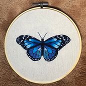 Mariposa monárquica . Un progetto di Ricamo di Margarita Colombo hiriart - 24.03.2021
