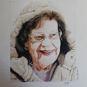 Mi proyecto del curso de @nestorcanavarro.   Mi yaya preciosa. Retrato realista a lápiz prysmacolor en papel fabriano  14×18.. Drawing, Portrait Drawing, and Realistic Drawing project by Lola Navarro - 03.24.2021