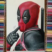 Deadpool. Animação, Desenho, e Desenho realista projeto de Juan Daniel Olivares Herrera - 24.03.2021