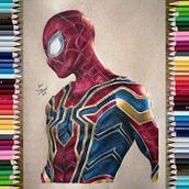 Dibujo de spider man . Animação 2D, Desenho, e Desenho realista projeto de Juan Daniel Olivares Herrera - 24.03.2021
