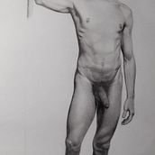 My project in Realistic Human Figure Drawing course. Un projet de Dessin, Dessin anatomique, Beaux Arts, Esquisse , Illustration traditionnelle, Dessin au cra, on , et Dessin réaliste de Marwan Gamal - 09.04.2021