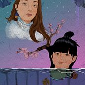 Mi Proyecto del curso: Técnicas de ilustración con acuarela digital. Traditional illustration, Digital Illustration, Watercolor Painting, Portrait Drawing, and Digital Drawing project by ppepio - 03.24.2021