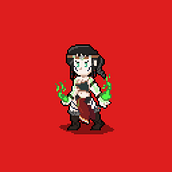 Pixel art character. Een project van Karakteranimatie y Pixel art van Guillermo Eguizabal - 25.03.2021