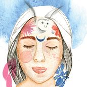 My project in Illustrated Portrait in Watercolor course. Watercolor Painting project by monicabalin - 03.25.2021