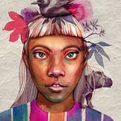 My project in Illustrated Portrait in Watercolor course. Un proyecto de Ilustración digital, Ilustración tradicional y Pintura a la acuarela de Elena Smilemaker - 25.03.2021