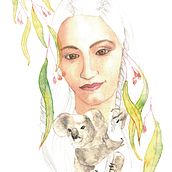Mi Proyecto del curso: Retrato ilustrado en acuarela. Watercolor Painting, and Drawing project by Jorgelina Dell Acqua - 03.25.2021