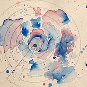 Inner work for Modern Watercolor Techniques. Watercolor Painting project by Andreea Driel - 03.26.2021