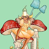 Pulgarcita . Figure Drawing, Digital Drawing, Manga, Traditional illustration, and Digital Illustration project by Karen Ruiz Bohorquez - 03.25.2021