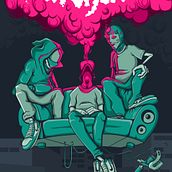 Parchados Hip Hop on the Street . Un progetto di Graphic design e Illustrazione vettoriale di Josue Orozco Asipuela - 25.03.2021