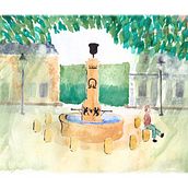 Mon projet du cours : Illustration à l’aquarelle dans le style japonais. Traditional illustration project by Laura Pourtier - 03.26.2021