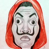 La Casa de Papel. Un progetto di Belle arti, Disegno a matita, Disegno artistico e Illustrazione tradizionale di Samuel Sandrea - 26.03.2021