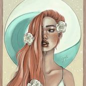 3 Flowers. Un proyecto de Dibujo digital, Ilustración digital e Ilustración tradicional de Guaji - 26.03.2021