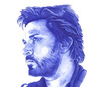 Simon Le Bon. Nº 1. Duran Duran serie.. Un proyecto de Dibujo artístico, Dibujo de Retrato y Dibujo realista de Cristina Bustamante Runde - 01.07.2020