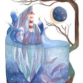 Il mio progetto del corso: Tecniche ad acquerello per illustrazioni da sogno. Projekt z dziedziny  Sztuki piękne,  R, sunek, Trad, c, jna ilustracja i Ilustracje dla dzieci użytkownika Valeria Cec - 26.03.2021
