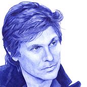 Roger Taylor. Nº 4. Duran Duran serie. Retrato a bolígrafo.. Un proyecto de Dibujo, Dibujo de Retrato y Dibujo realista de Cristina Bustamante Runde - 01.07.2020