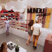 Mundo mágico - Pastelería. Un progetto di Architettura, Progettazione 3D e Modellazione 3D di Mariangelica Garcia Lucero - 26.03.2021