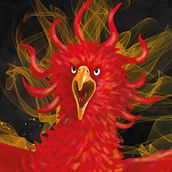 El ave fénix. Digital Painting & Infographics project by Patrik Schneider - 03.27.2021
