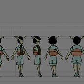 Meu projeto do curso: Design de personagens para animação com Photoshop. Character Animation project by isacpassis - 03.27.2021