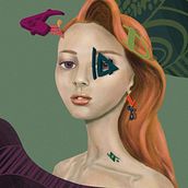 My final project in Creative Portrait Illustration. Creativit, Digital Drawing, Digital Illustration, Digital Lettering, T, pograph, T, pograph, and Design project by helg_a_rt - 03.27.2021