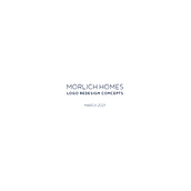 Morlich Homes Logo Redesign. Graphic Design project by Adam Thomas - 03.27.2021