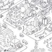 Imaginary City_MMZ. Een project van  Tekening van Marcia - 27.03.2021