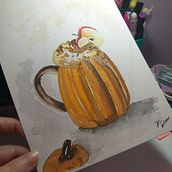 Docinhos. Pintura em aquarela projeto de Dayana Curtolo - 28.03.2021