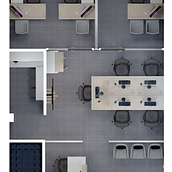 INTERIOR DE OFICINAS. 3D, Architecture, Interior Design, Furniture Design, and Making project by Elisa Rivera - 03.28.2021