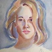 Proyecto: Retrato artístico en acuarela. Portrait Drawing, and Watercolor Painting project by Cecilia Matus - 04.02.2021