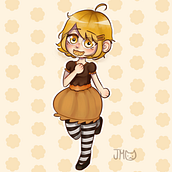 chibi de mi oc. Desenho, Desenho digital, Mangá, Ilustração tradicional e Ilustração digital projeto de jakku m - 28.03.2021
