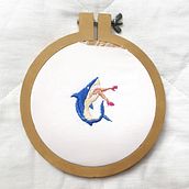 Tiburón.. Embroider project by Valentina Artero - 03.28.2021