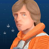 Retrato | Luke Skywalker. Un proyecto de Animación 2D e Ilustración digital de Victor Acosta - 12.01.2020