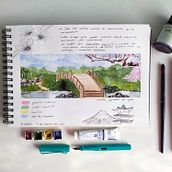 Mi Proyecto del curso: Cuaderno de viaje en acuarela. Watercolor Painting project by geijonoelia - 03.28.2021