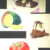 Ilustración de alimentos en acuarela. Watercolor Painting project by Mairim Rojas - 03.29.2021