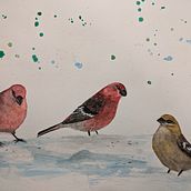 My project in Artistic Watercolor Techniques for Illustrating Birds course. Watercolor Painting project by jjackga - 03.29.2021