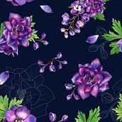 My project in Creating Patterns Using Watercolor course. Digital Drawing, Pattern Design, and Watercolor Painting project by Tania Miller - 03.29.2021