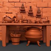 Mi Proyecto del curso: Modelado cartoon de bodegones con Maya. Un proyecto de 3D y Modelado 3D de Sebastian Herrera Correa - 29.03.2021