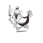 Chicken in winter (character). Un progetto di Illustrazione tradizionale di Alvise Brugnolo - 29.03.2021