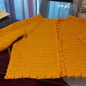 Chaqueta top down mi nuevo proyecto. Crochet project by marialysandra - 03.29.2021