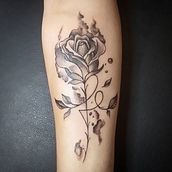 Rosa Tattoo . Tattoo Design project by Alê Resende - 03.29.2021