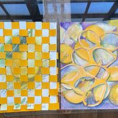 lemon. Collage, and Watercolor Painting project by Yael Doron - 04.09.2021