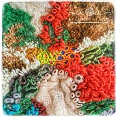 Coral textil, técnica mixta. Arts, Crafts, and Crochet project by Mery - 03.15.2020
