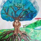 Mother nature. Traditional illustration project by Minka - 03.29.2021