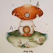 🍄Meowland 🍄. Un proyecto de Creatividad, Ilustración tradicional y Pintura a la acuarela de ana beatryz - 30.03.2021