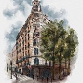 Mi Proyecto del curso: Dibujo arquitectónico con acuarela y tinta. Digital Drawing project by marcosecabrera - 03.29.2021