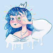 Draw this in your style challenge February 2021. Digital Illustration, and Traditional illustration project by Rebeca Romero - 03.30.2021