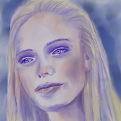 Mi Proyecto del curso: Retrato artístico en acuarelas. Un proyecto de Dibujo artístico de monicajoan - 30.03.2021