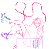 Nana love boots. Un proyecto de Dibujo digital de Akemi Gonzalez - 30.03.2021
